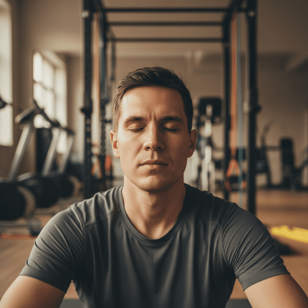 Athlète en visualisation mentale et préparation psychologique