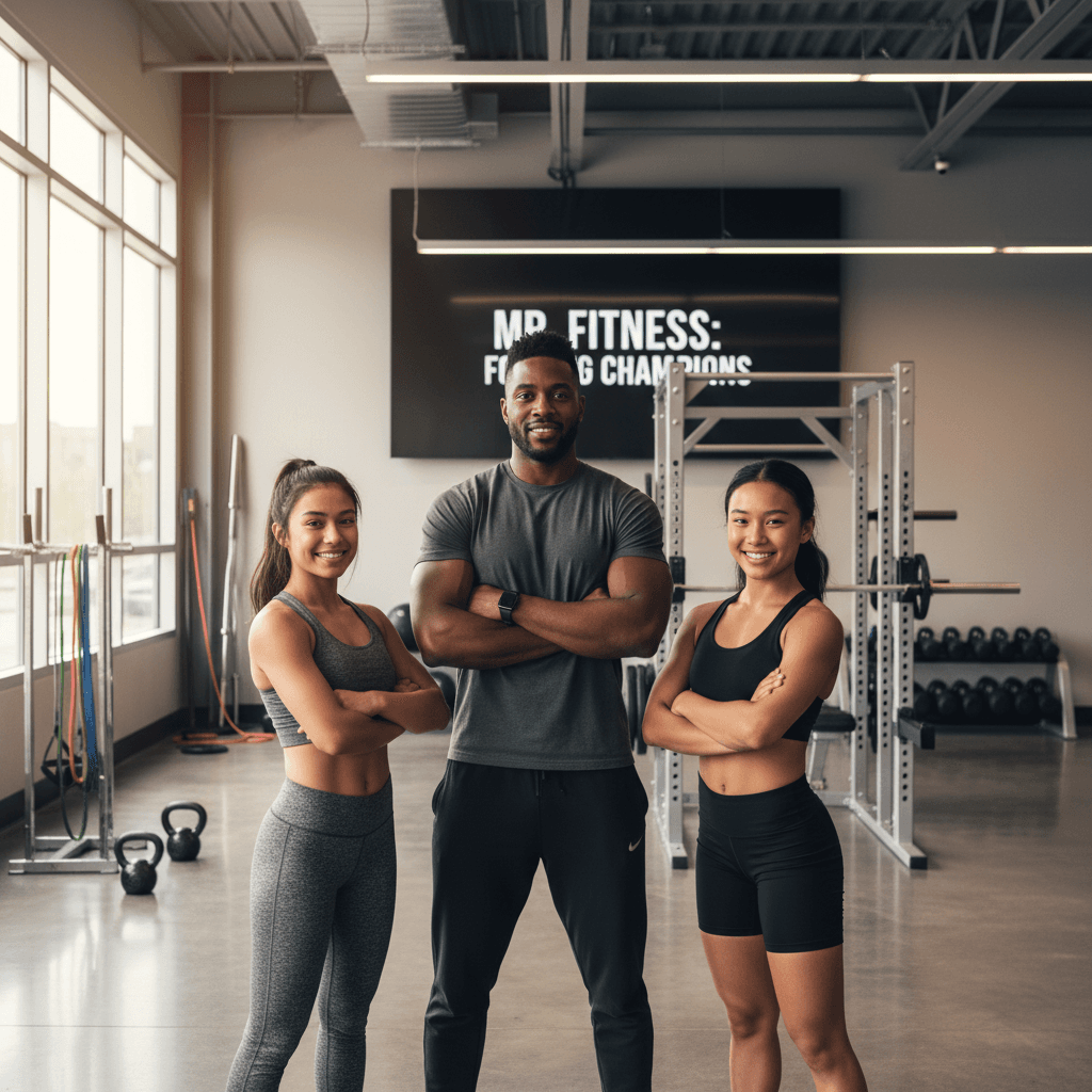 Groupe d'athlètes encadrés par le coach Mr Fitness à Cotonou